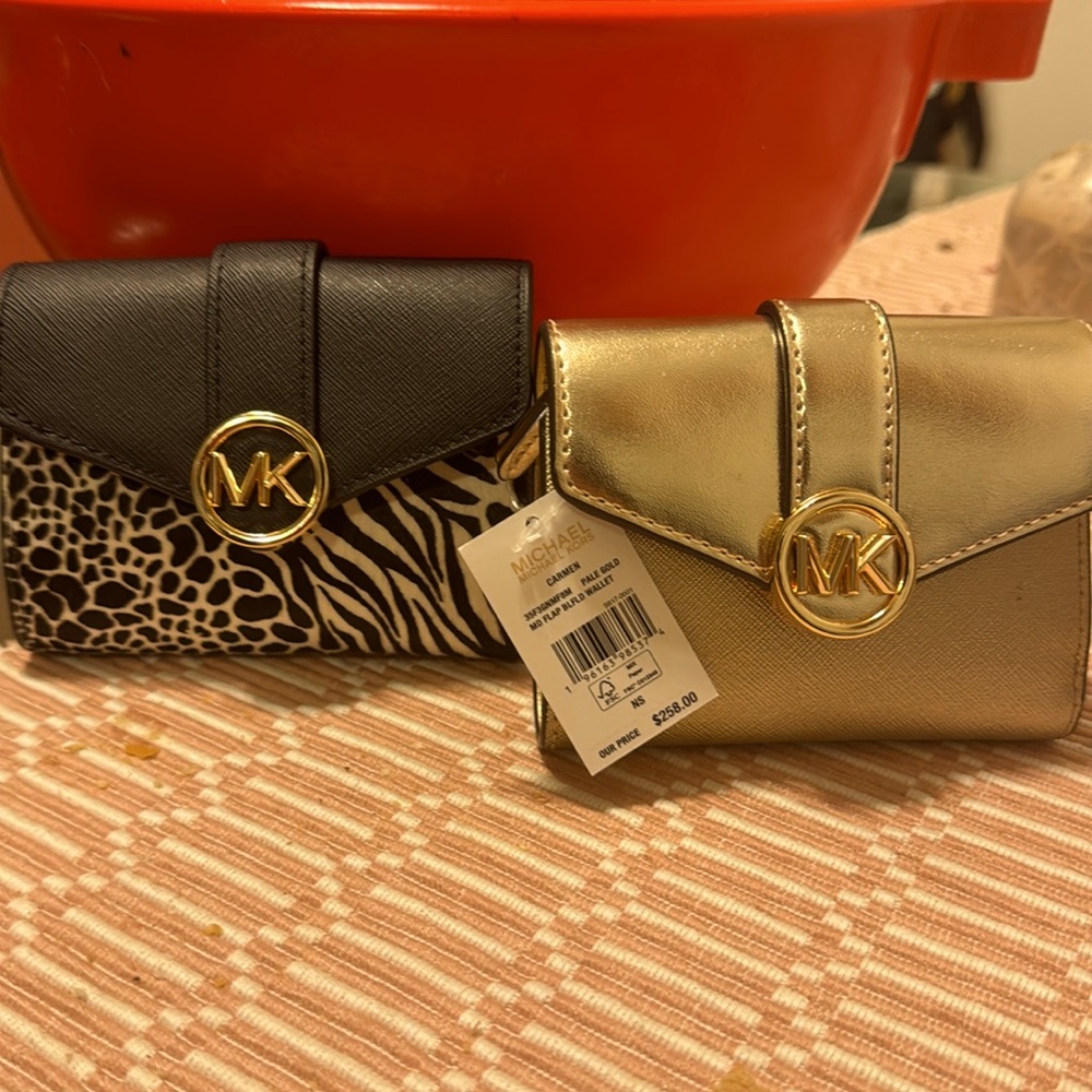 michael kors flap wallets